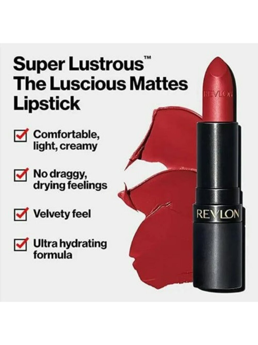 Revlon Super Lustrous Matte Lipstick 026 Getting Serious Velvety Hydrating